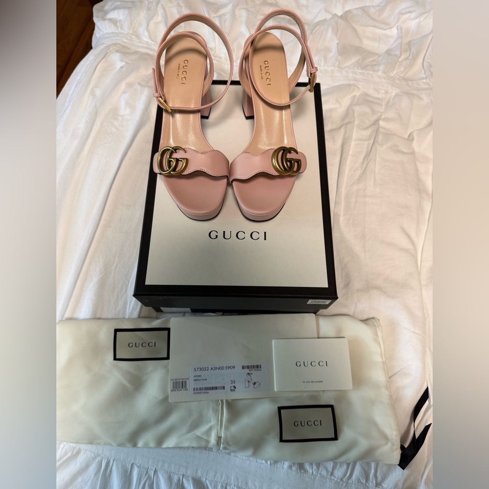 Gucci Perfect Pink Lifford Heels